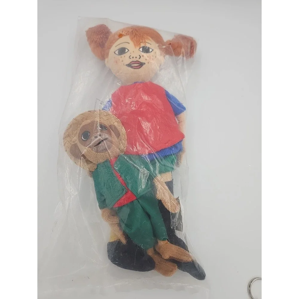 Pippi Longstocking And Mr. Nilsso. Doll Set By Ingrid Nyman's
